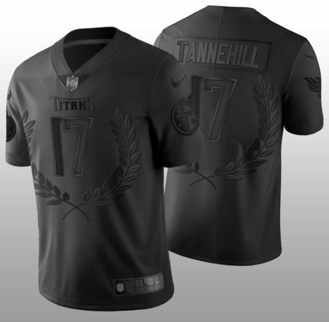 Men's Black Tennessee Titans #17 Ryan Tannehill Vapor Untouchable Stitched Jersey